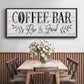 Coffee Bar - Floater Framed Canvas Print