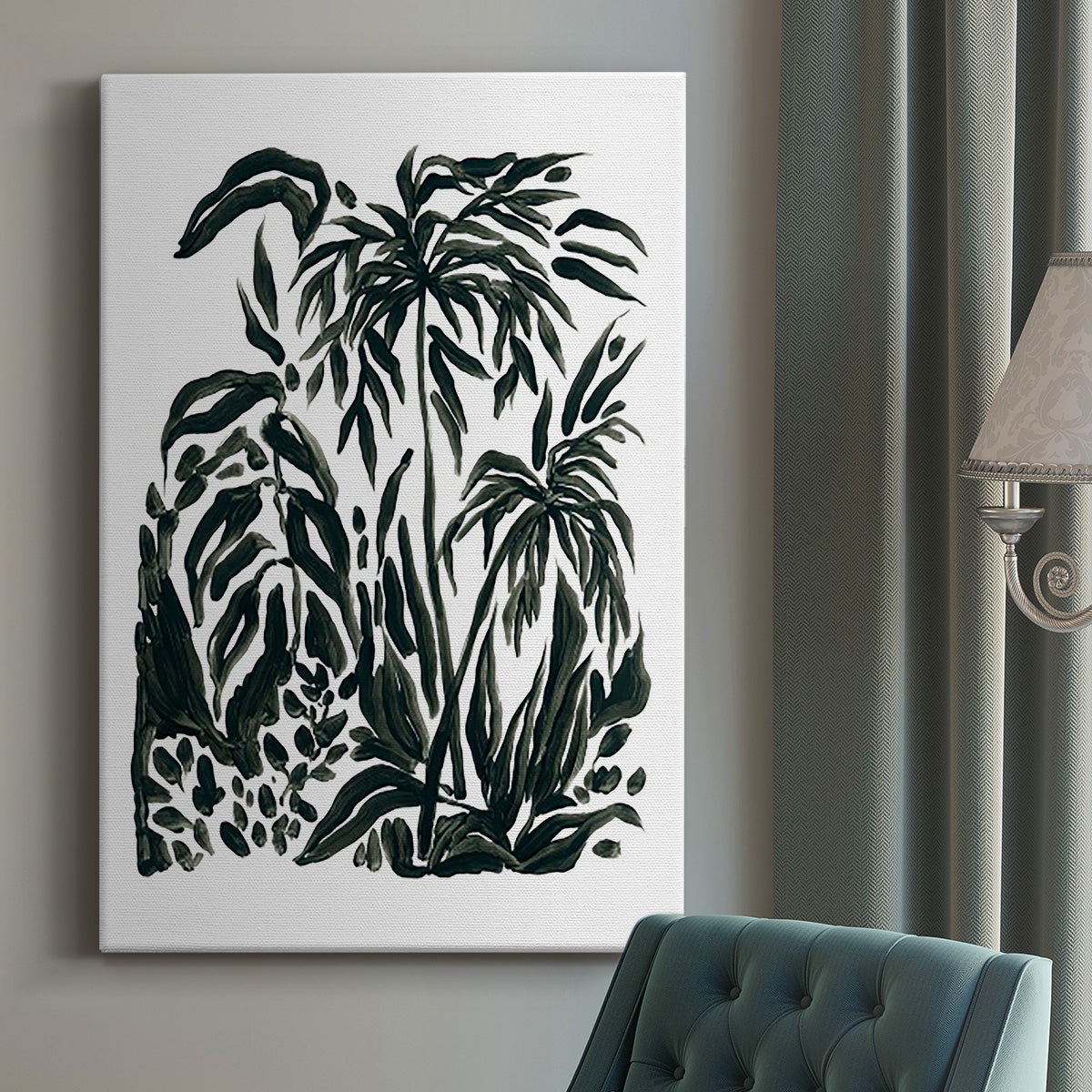 Ink Jungle IV Premium Gallery Wrapped Canvas - Ready to Hang