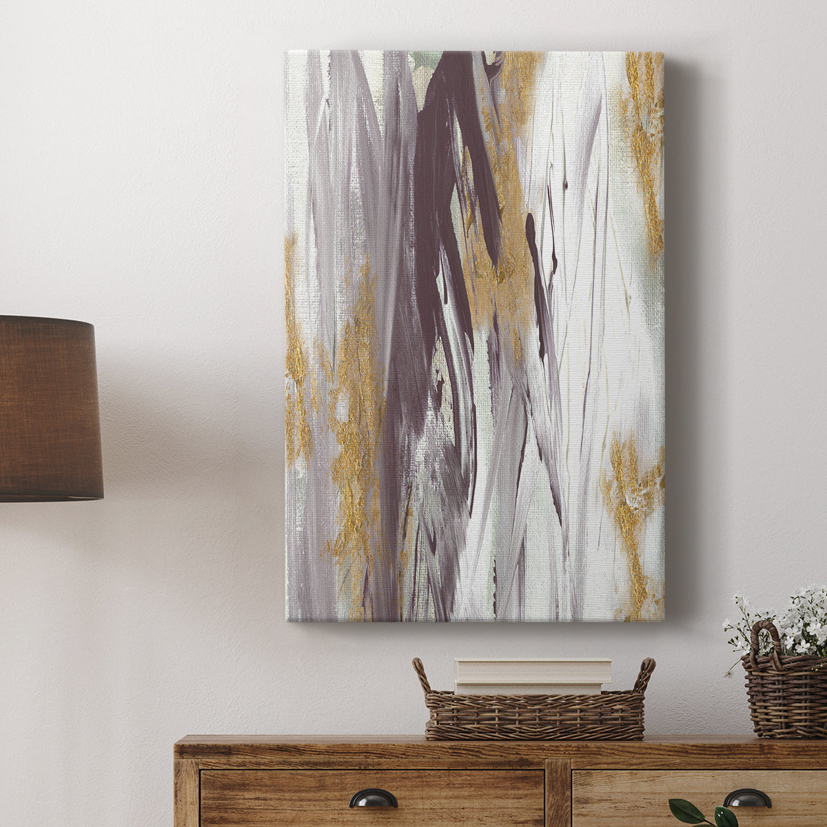 Tumultuous Amethyst I - Canvas Art Print