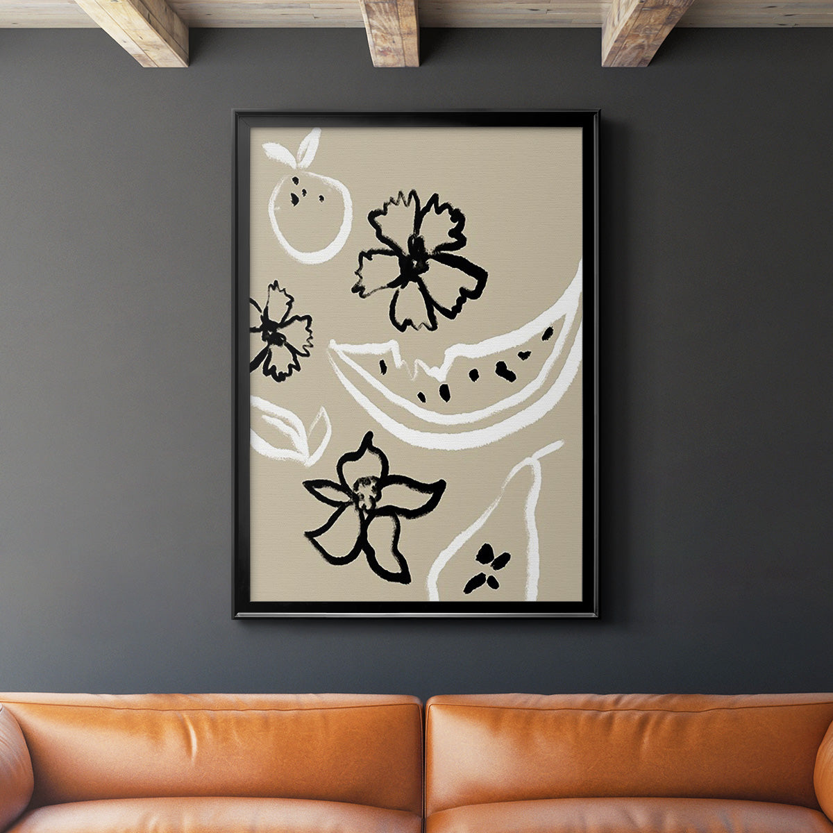 Summer Bounty I - Modern Framed Canvas Print