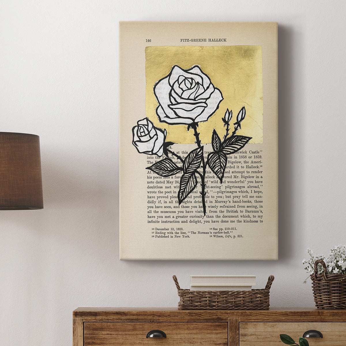 Floral Diary II - Canvas Art Print