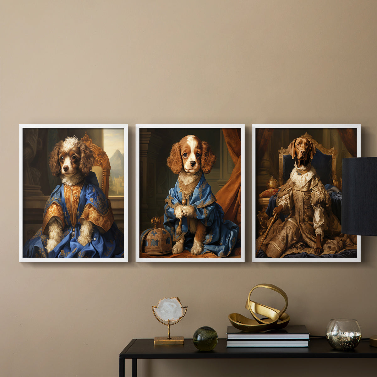 Royal Animals Series LIX - Restickable Framed Art Set