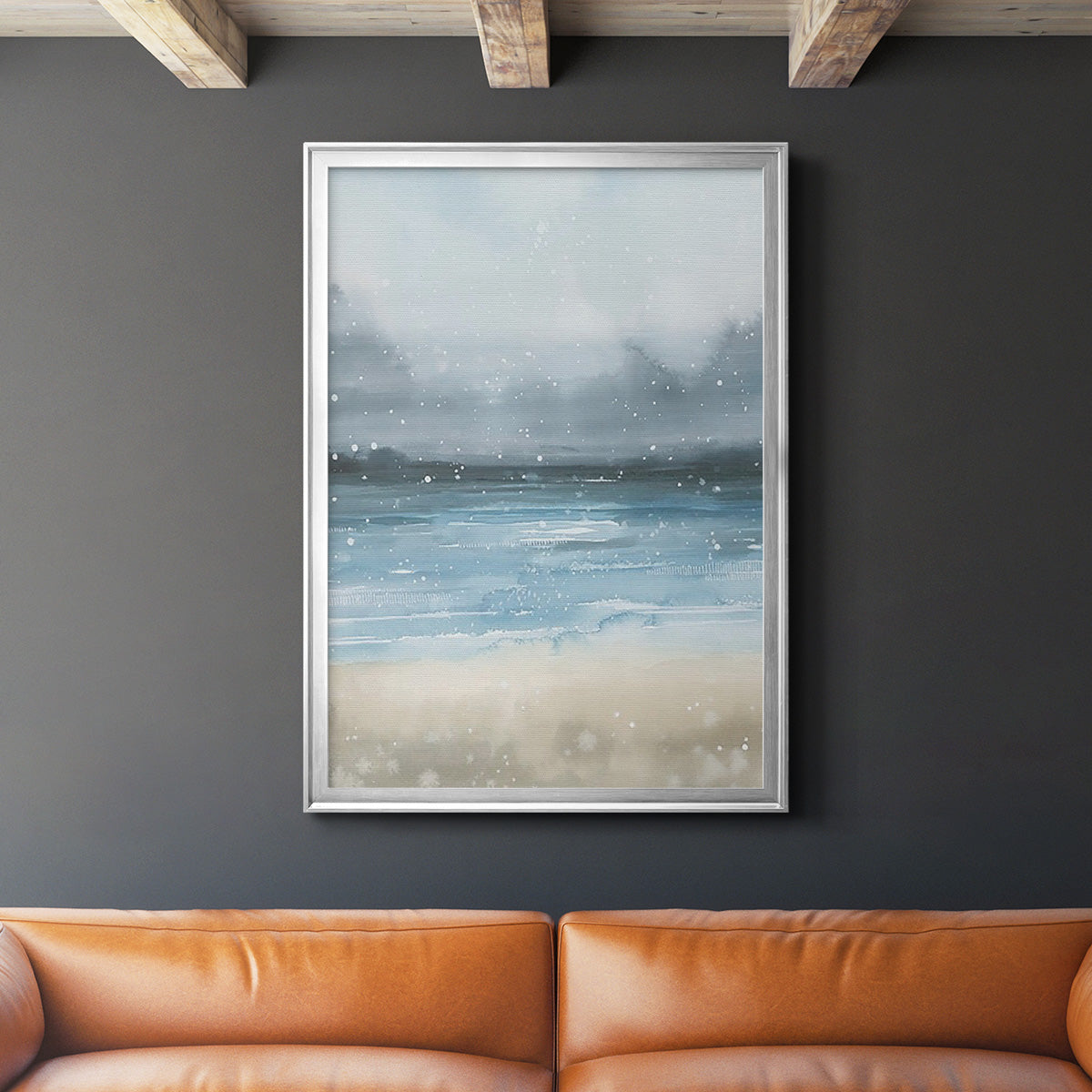 Stars and the Sea I - Modern Framed Canvas Print