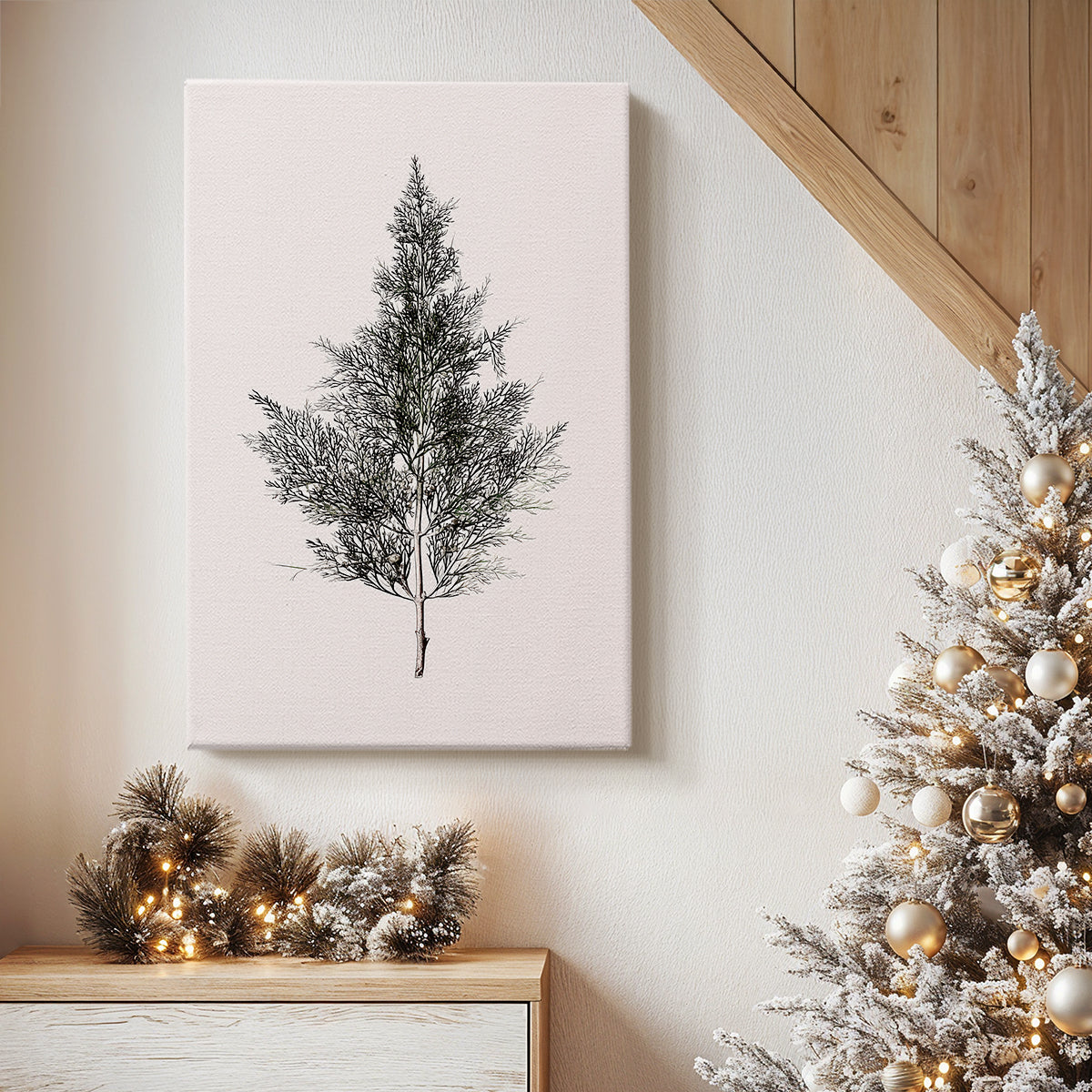 Silver Blessing of Pines - Canvas Art Print