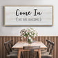 Come In - Floater Framed Canvas Print