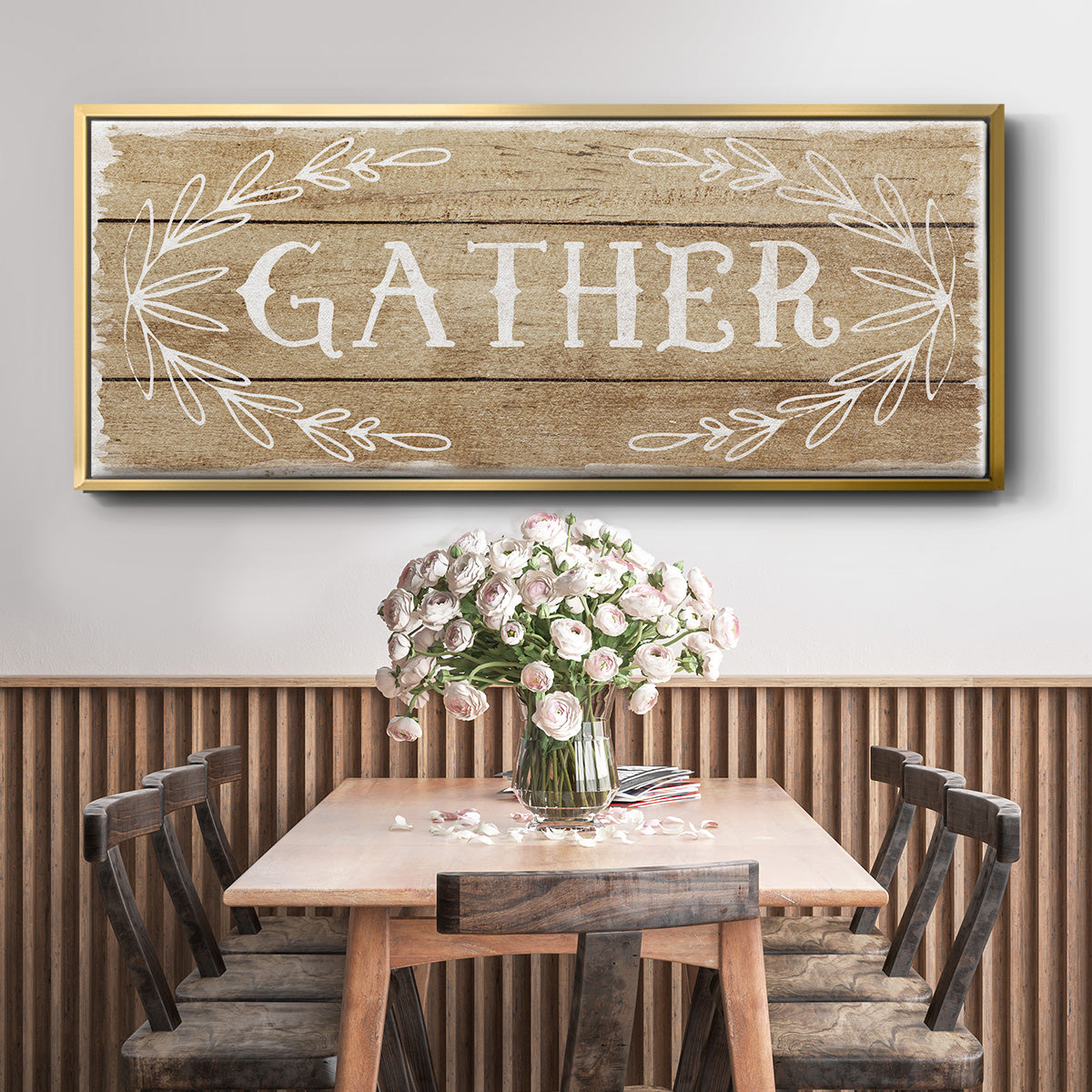Gather - Floater Framed Canvas Print
