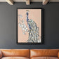 Peacock in Gold IV - Modern Framed Canvas Print