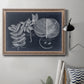 Foliage on Navy I Premium Framed Canvas- Ready to Hang