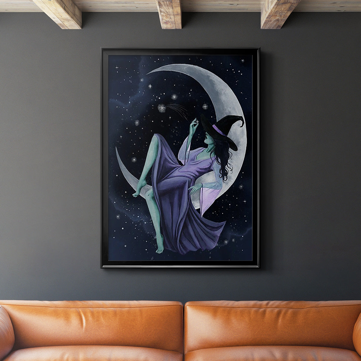 Star Sorceress I - Modern Framed Canvas Print
