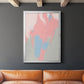 Blushing Abstract III - Modern Framed Canvas Print