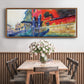 The Red House, 1908 - Floater Framed Canvas Print