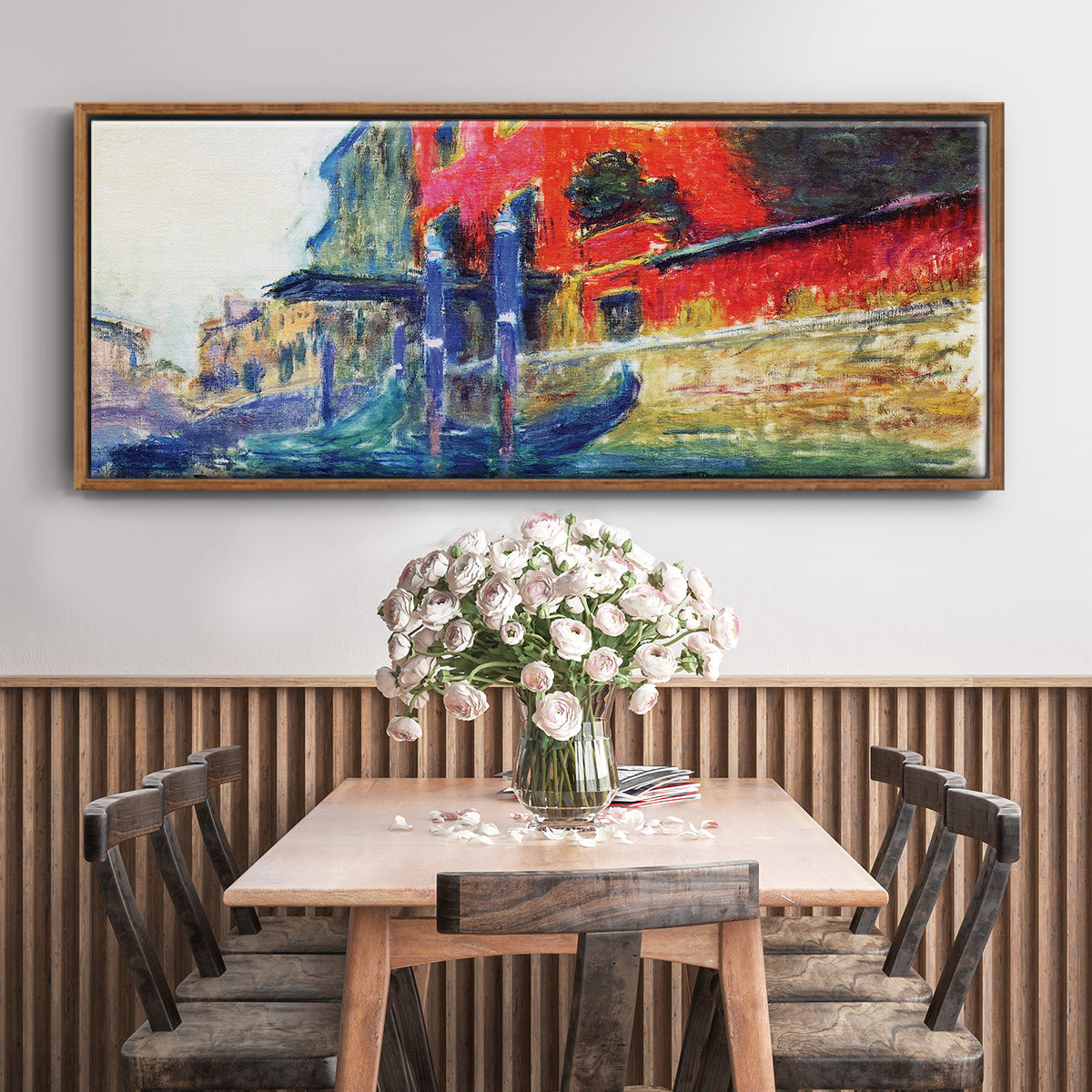 The Red House, 1908 - Floater Framed Canvas Print