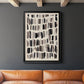 Chalk and Flint II - Modern Framed Canvas Print