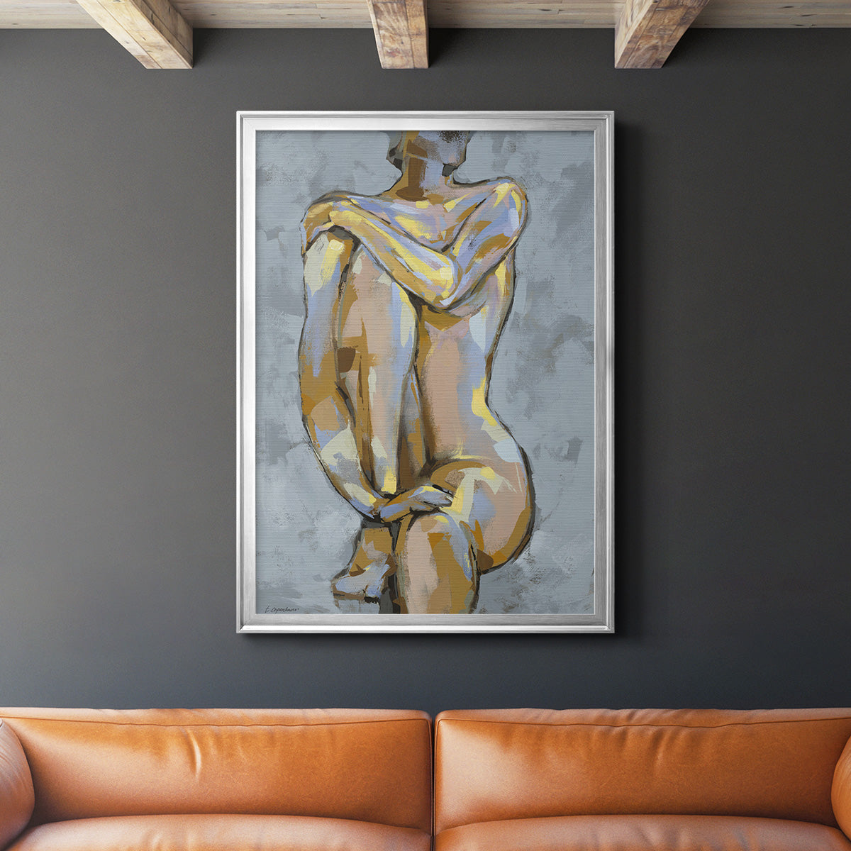 Grey Maiden I -  Framed Canvas Print