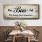 Beer Happy Hour - Floater Framed Canvas Print