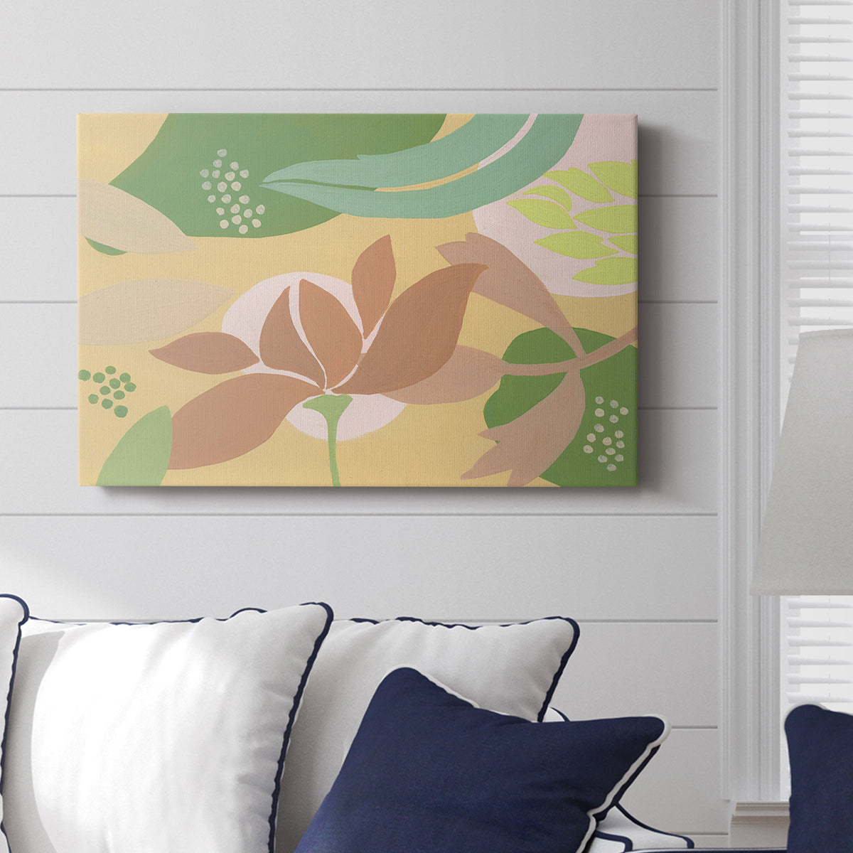 Neutral Blooms I - Canvas Art Print