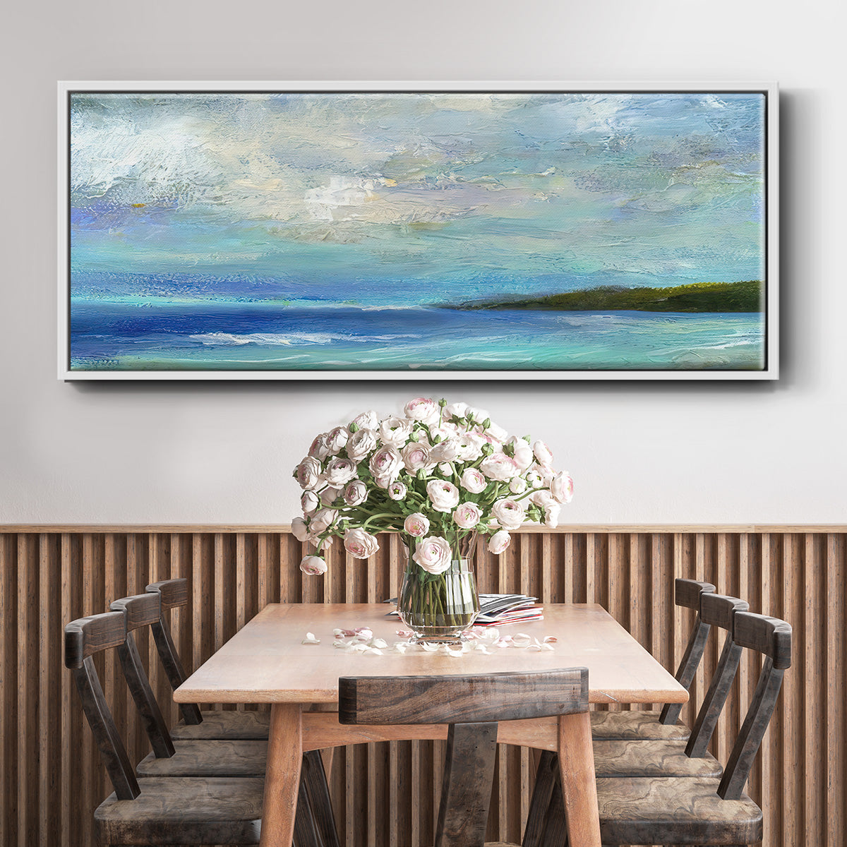 Island Inlet - Floater Framed Canvas Print