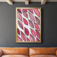 Patterned Leaf Shapes III - Modern Framed Canvas Print