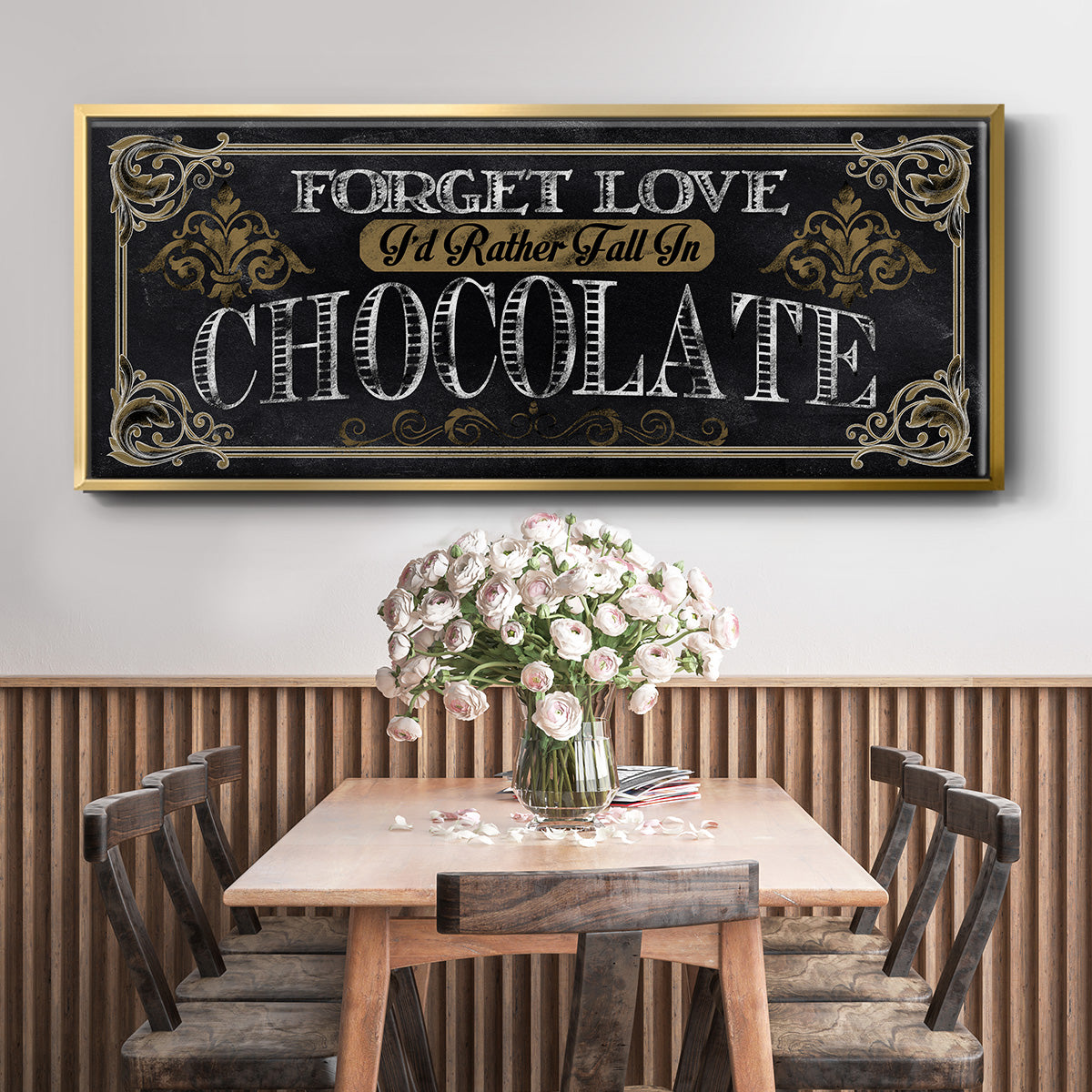 Chocolate - Floater Framed Canvas Print