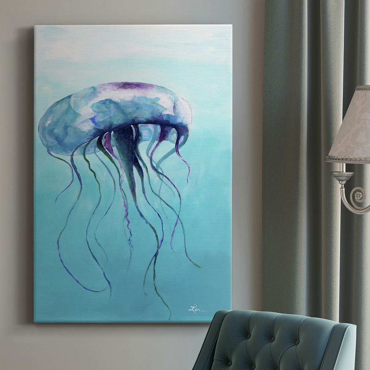 Jelly Fish - Canvas Art Print