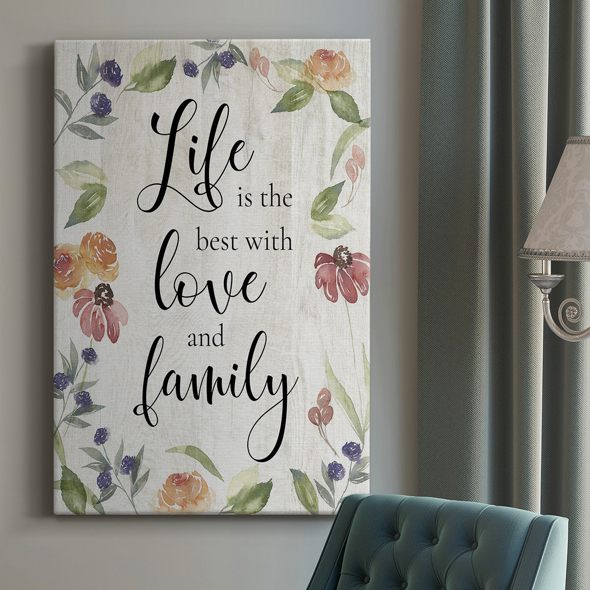 Life is the Best - Canvas Art Print