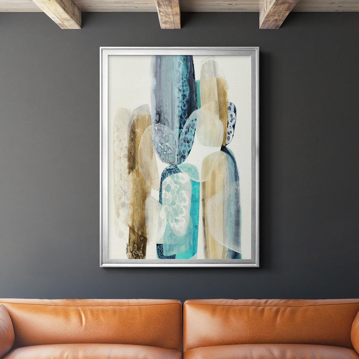 Mood Elevator - Modern Framed Canvas Print