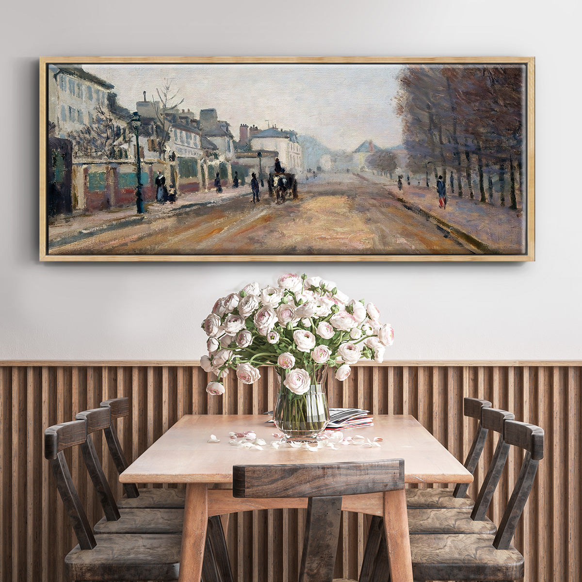 The Boulevard of Heloise in Argenteuil, 1872 - Floater Framed Canvas Print