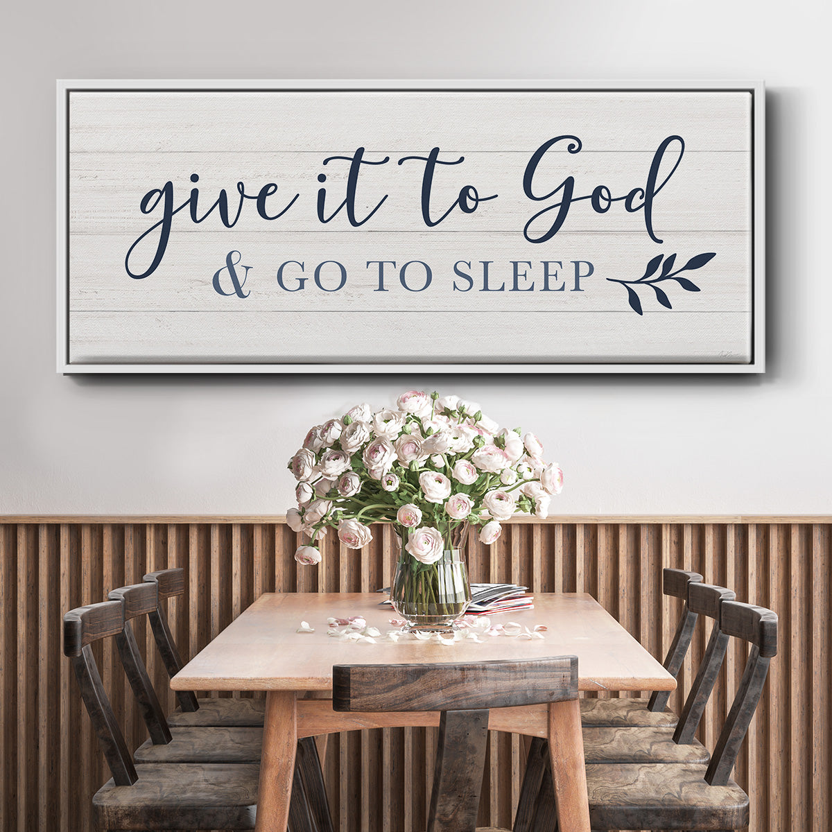 Give It To God - Floater Framed Canvas Print