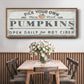 Pumpkin Patch I - Floater Framed Canvas Print