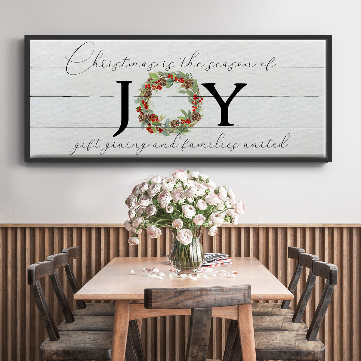 Season of Joy - Floater Framed Canvas Print