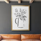 Sketchy Bouquet I - Modern Framed Canvas Print