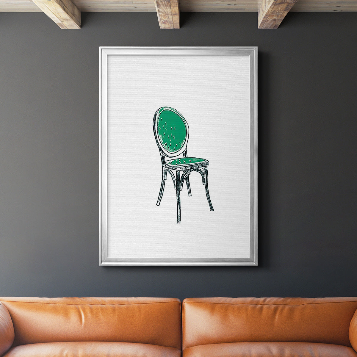 Take a Seat VIII - Modern Framed Canvas Print