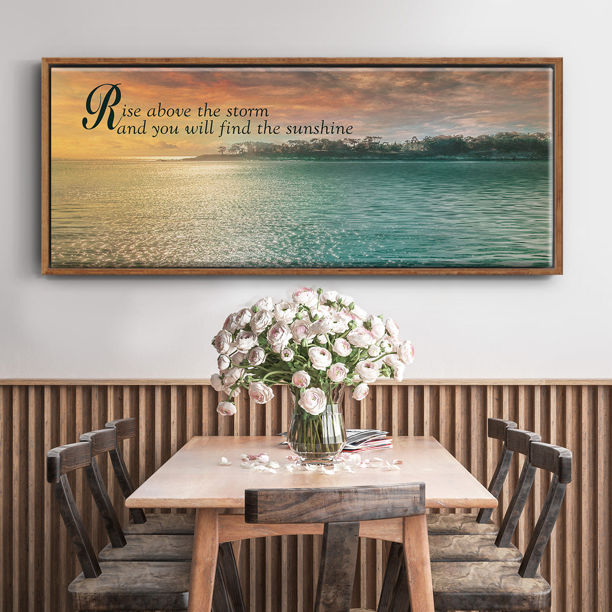 Rise Above - Floater Framed Canvas Print