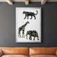 Ornamental Safari Animals III - Modern Framed Canvas Print