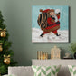 Santa And A Bay Of Toys-Premium Gallery Wrapped Canvas - Ready to Hang