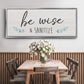 Be Wise & Sanitize - Floater Framed Canvas Print