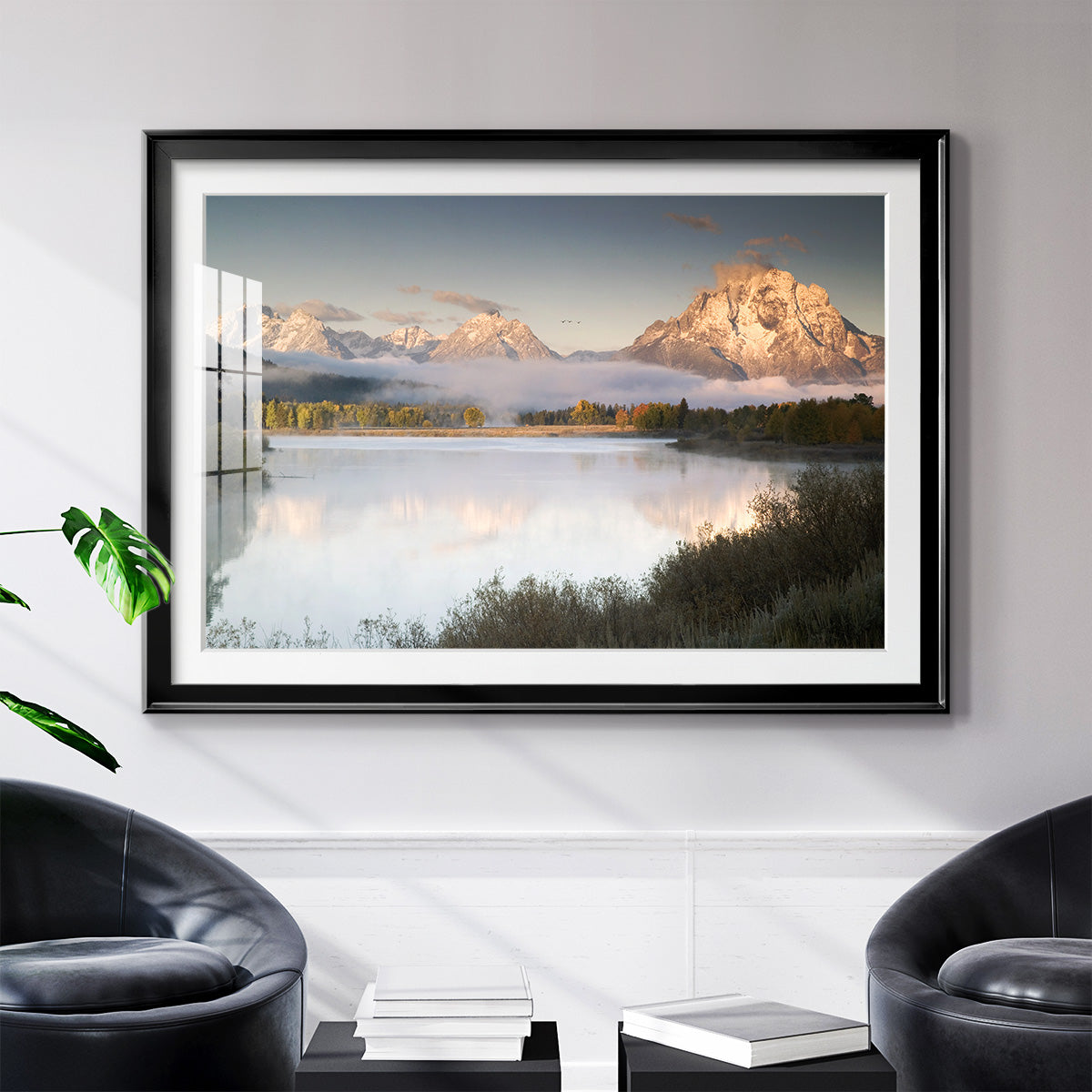 Snake River Fog - Modern Framed Art Print