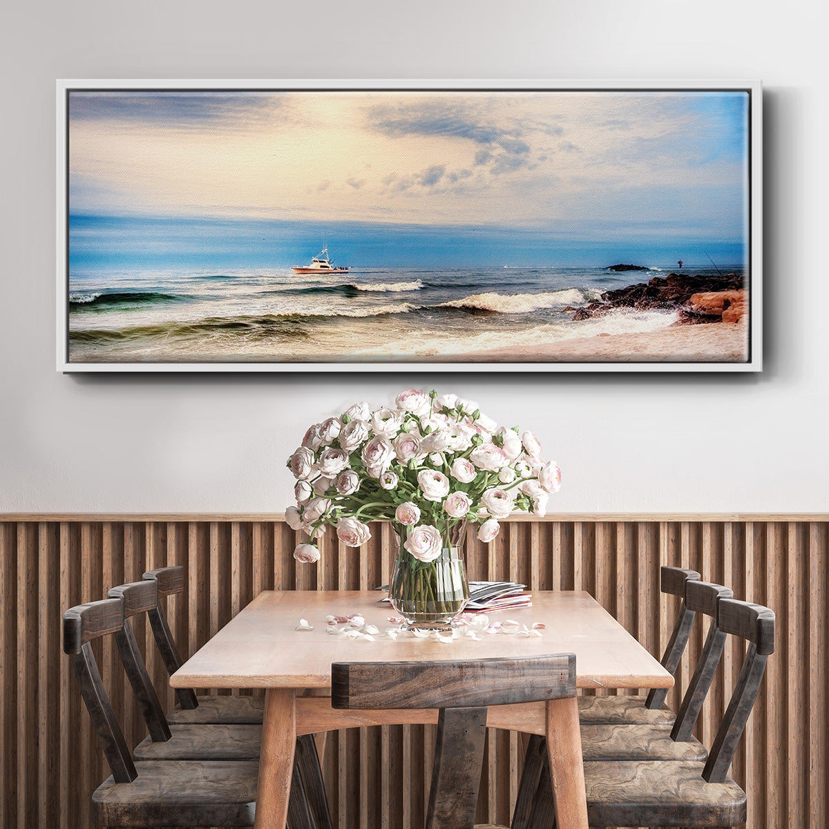 Heading to Sea - Floater Framed Canvas Print