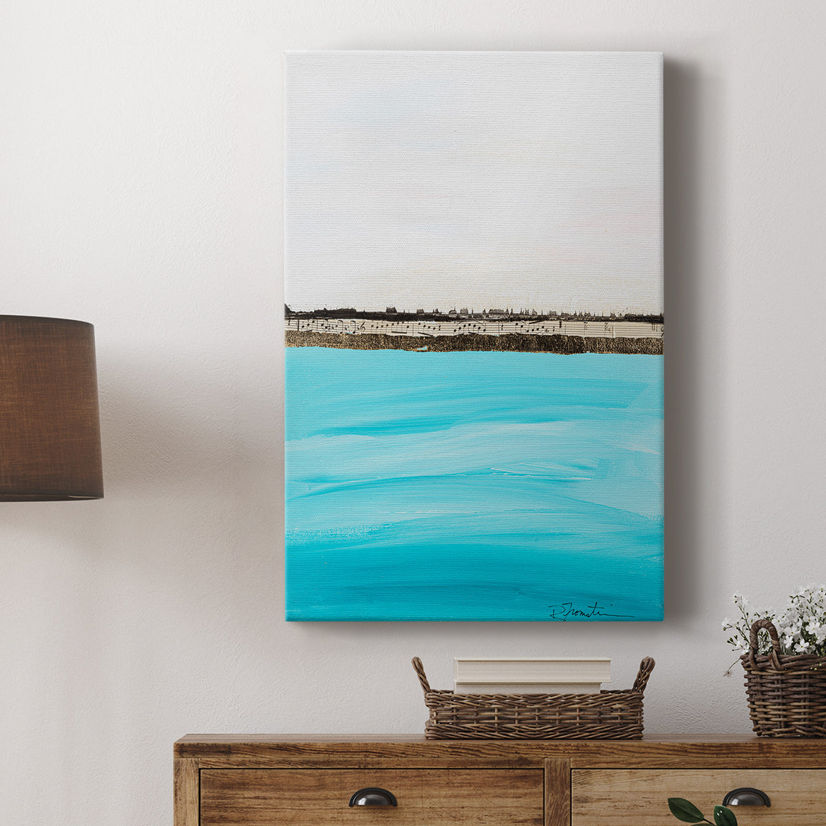 Harmony in Turquiose - Canvas Art Print
