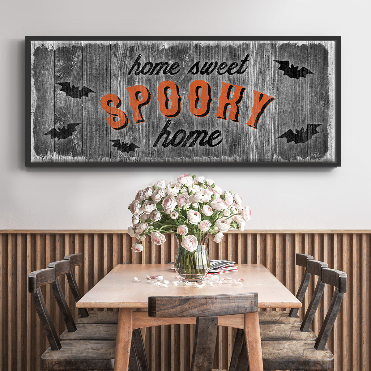 Home Sweet Spooky - Floater Framed Canvas Print
