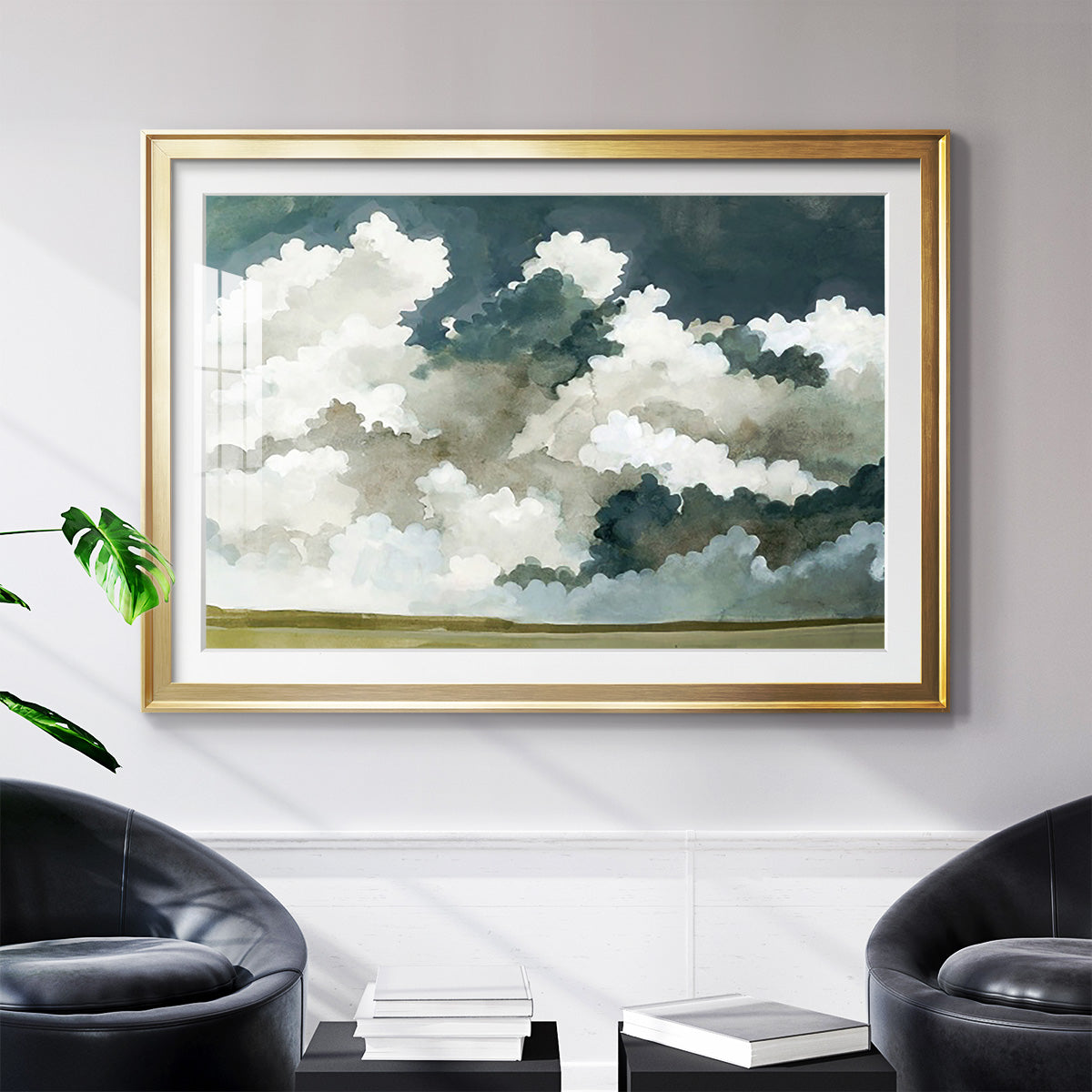 Vast Neutral Sky III - Modern Framed Art Print