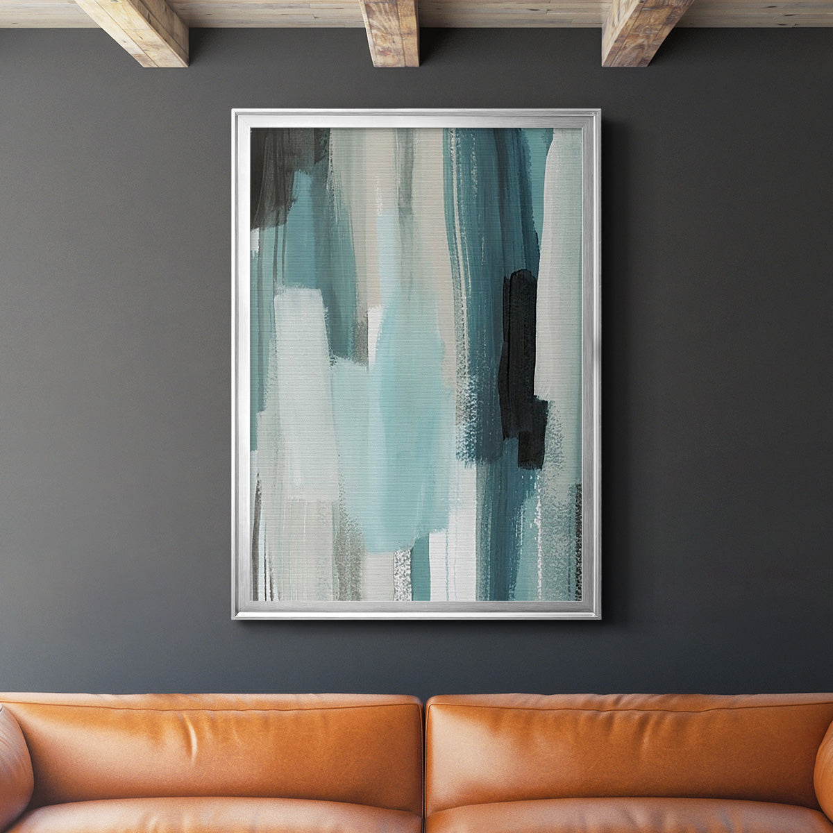 Scribe Shore II - Modern Framed Canvas Print