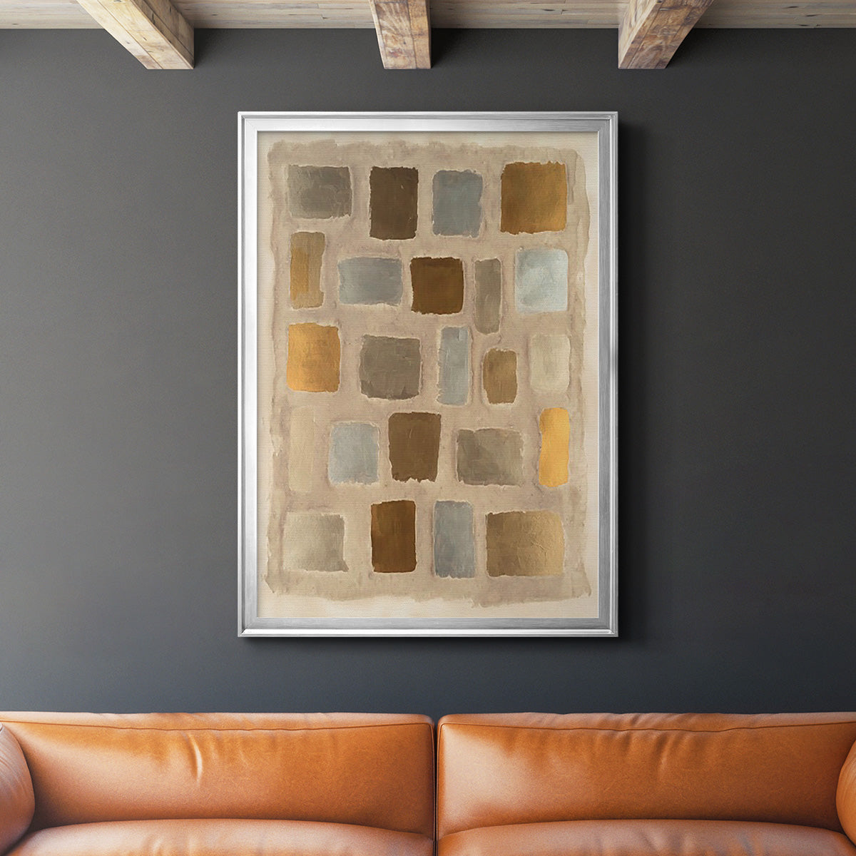 Sand Shaped II - Modern Framed Canvas Print
