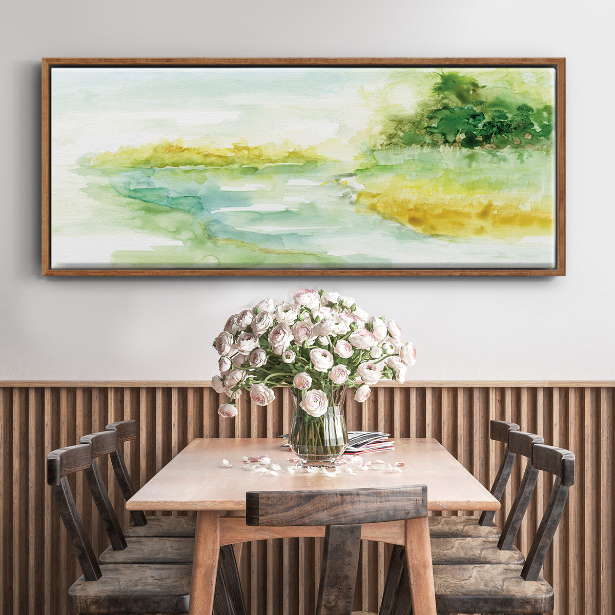 Dreamy Inlet - Floater Framed Canvas Print
