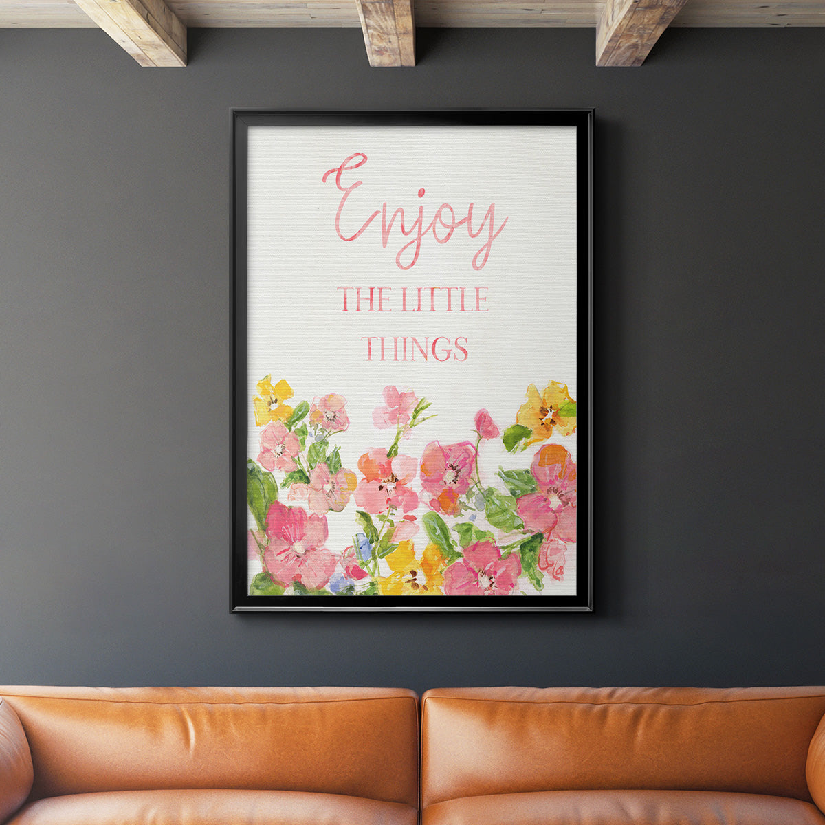 Little Things - Modern Framed Canvas Print