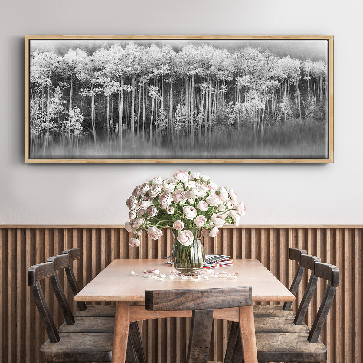Dreamy Aspen - Floater Framed Canvas Print
