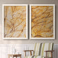 Yellow Marble I - Barnwood Framed Canvas Set