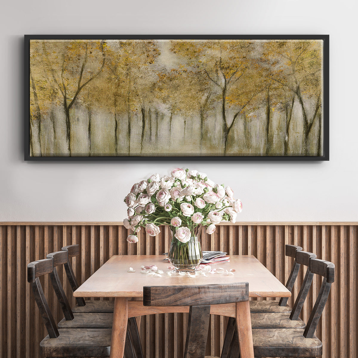 Golden Spring - Floater Framed Canvas Print