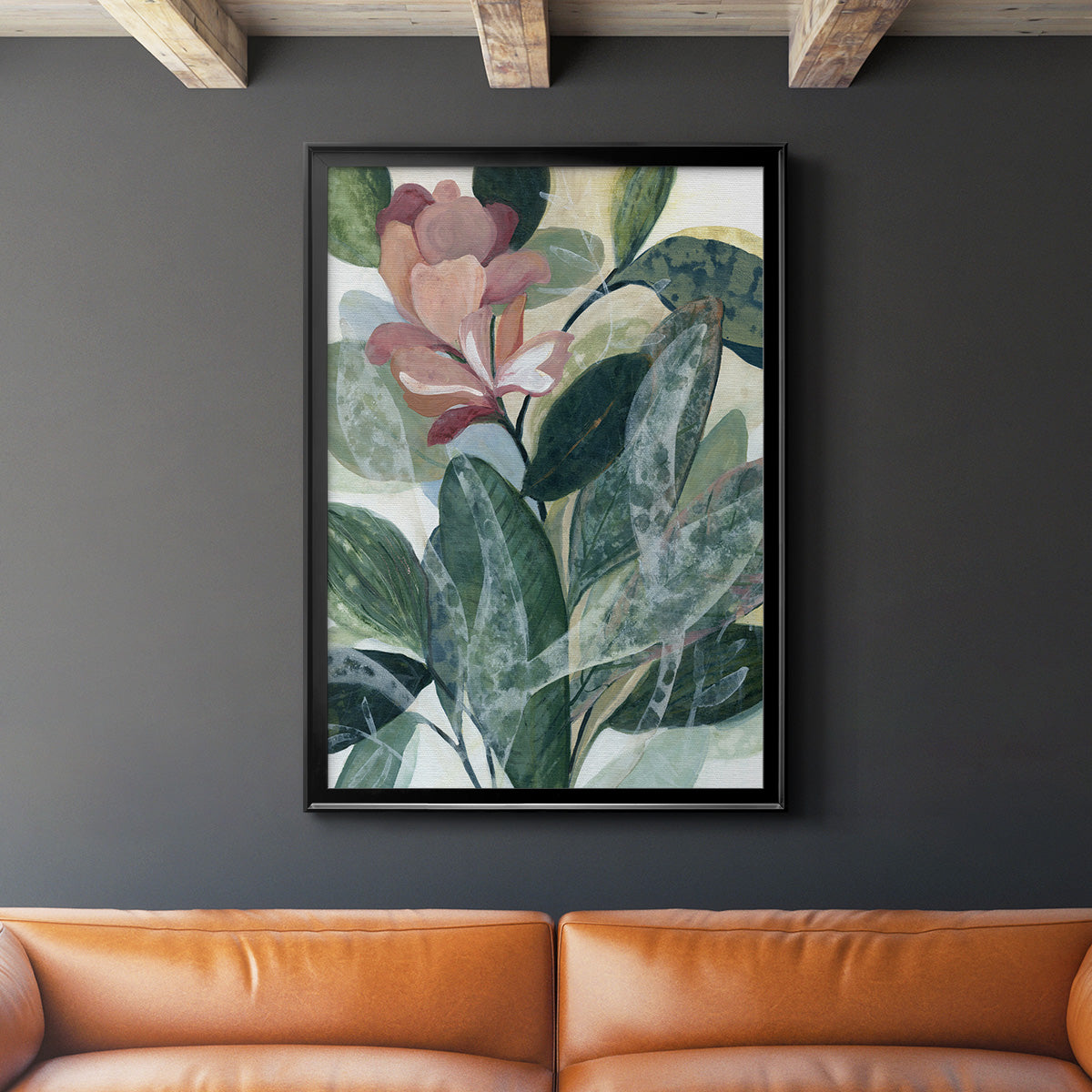 Lush Guardians - Modern Framed Canvas Print