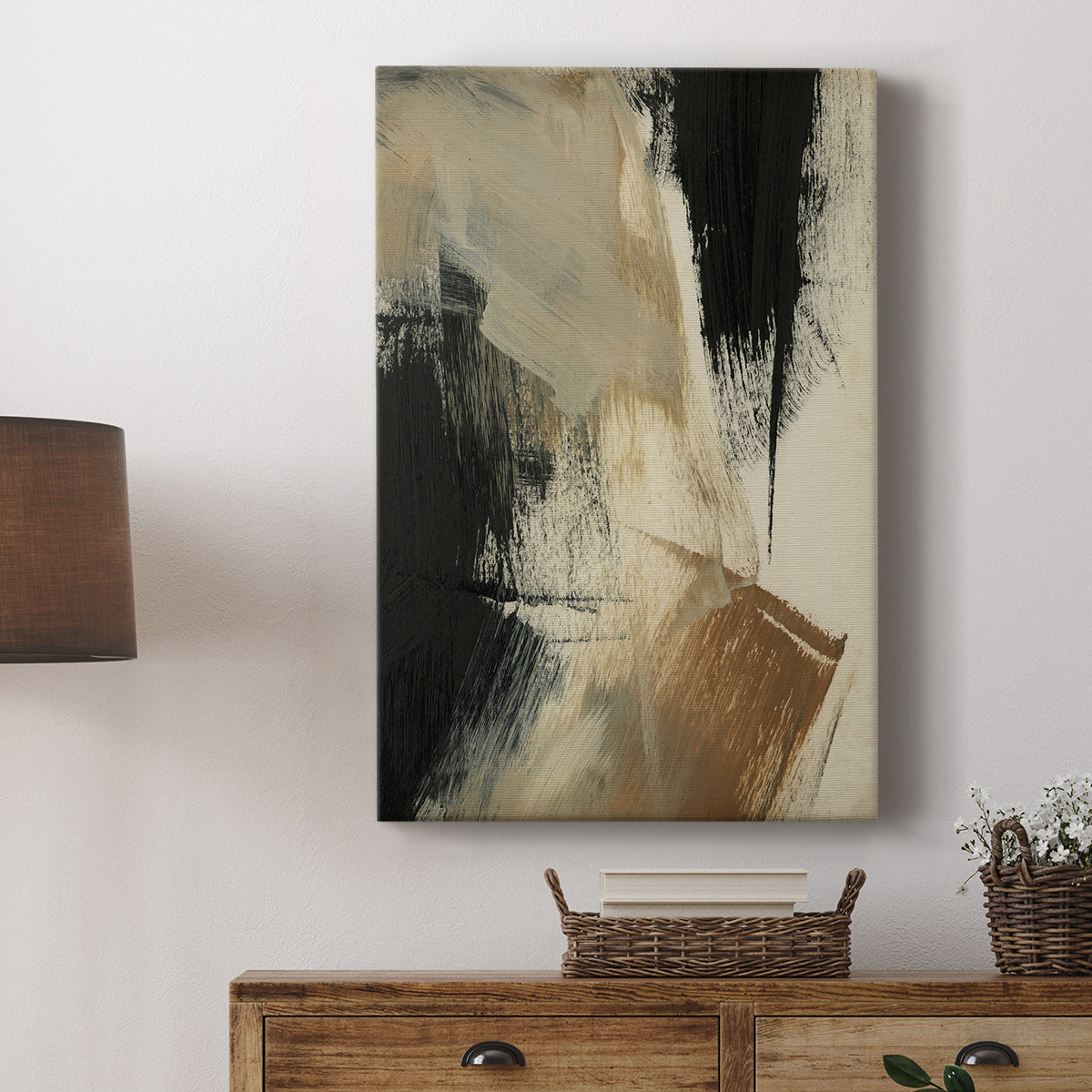 Baked Paintstrokes V - Canvas Art Print